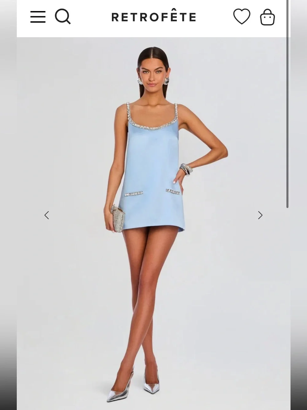 NWT Retrofete Reilly Embellished Dress